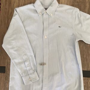 Vineyard Vines Boys LS size S (8-10) Blue $ White